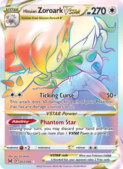 Pokémon-Karte Hisuian Zoroark VSTAR 203/196
