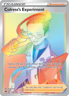 Pokémon-Karte Colress's Experiment 205/196