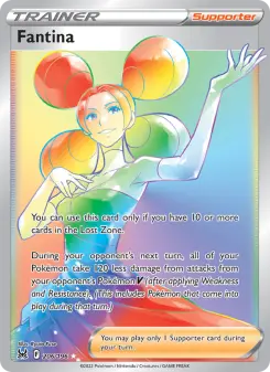 Pokémon-Karte Fantina 206/196