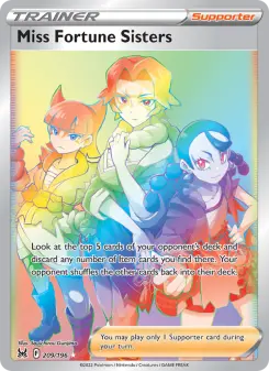 Pokémon-Karte Miss Fortune Sisters 209/196