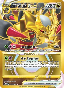 Pokémon-Karte Giratina VSTAR 212/196