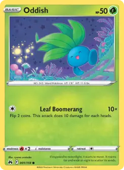 Pokémon-Karte Oddish 001/159