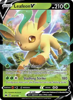 Pokémon-Karte Leafeon V 013/159