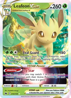 Pokémon-Karte Leafeon VSTAR 014/159