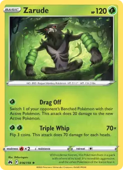 Pokémon-Karte Zarude 016/159