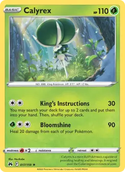 Pokémon-Karte Calyrex 017/159