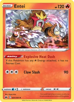 Pokémon-Karte Entei 021/159