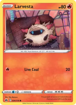 Pokémon-Karte Larvesta 024/159