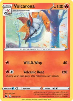 Pokémon-Karte Volcarona 025/159