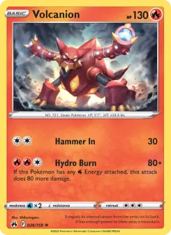 Pokémon-Karte Volcanion 026/159