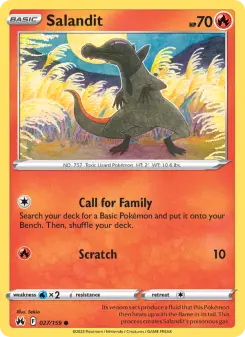 Pokémon-Karte Salandit 027/159