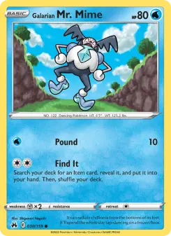 Pokémon-Karte Galarian Mr. Mime 030/159