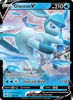 Pokémon-Karte Glaceon V 038/159
