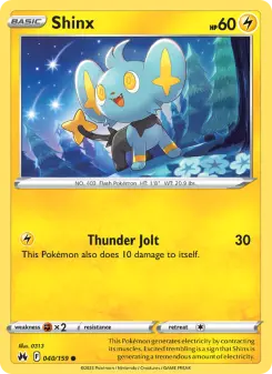 Pokémon-Karte Shinx 040/159