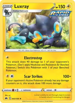Pokémon-Karte Luxray 043/159