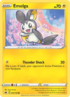 Pokémon-Karte Emolga 047/159