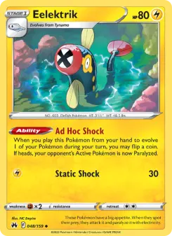 Pokémon-Karte Eelektrik 048/159