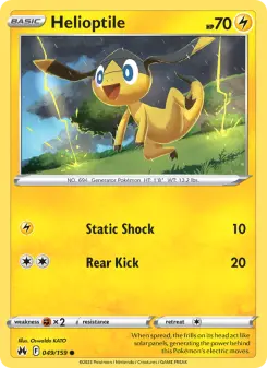 Pokémon-Karte Helioptile 049/159