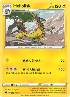 Pokémon-Karte Heliolisk 050/159