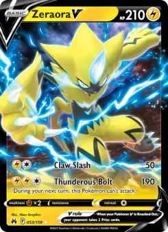 Pokémon-Karte Zeraora V 053/159