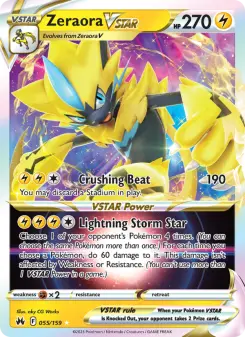 Pokémon-Karte Zeraora VSTAR 055/159