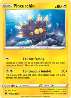 Pokémon-Karte Pincurchin 056/159