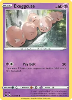 Pokémon-Karte Exeggcute 057/159