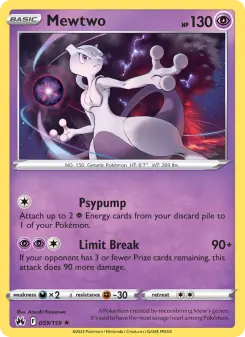 Pokémon-Karte Mewtwo 059/159