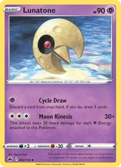 Pokémon-Karte Lunatone 062/159