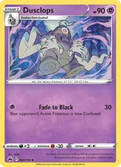 Pokémon-Karte Dusclops 063/159