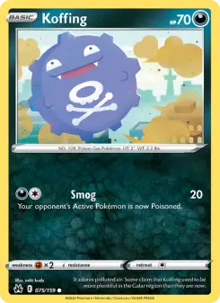 Pokémon-Karte Koffing 075/159