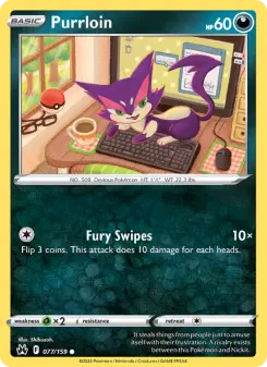 Pokémon-Karte Purrloin 077/159