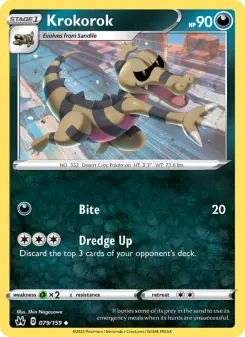 Pokémon-Karte Krokorok 079/159