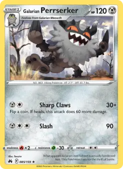 Pokémon-Karte Galarian Perrserker 085/159