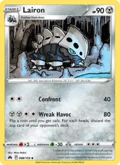 Pokémon-Karte Lairon 088/159