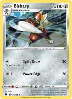 Pokémon-Karte Bisharp 093/159