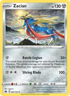 Pokémon-Karte Zacian 094/159