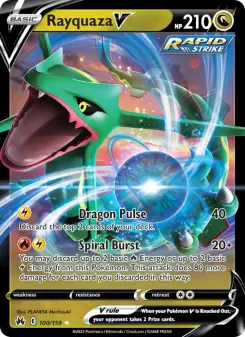 Pokémon-Karte Rayquaza V 100/159