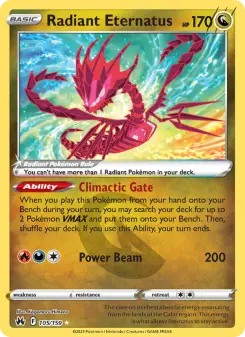 Pokémon-Karte Radiant Eternatus 105/159
