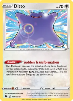 Pokémon-Karte Ditto 107/159