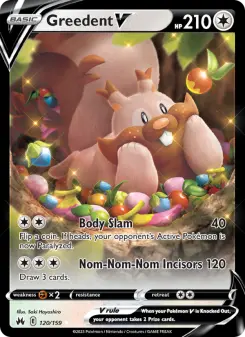 Pokémon-Karte Greedent V 120/159
