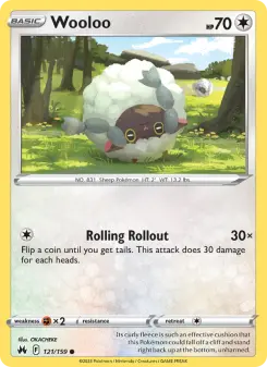 Pokémon-Karte Wooloo 121/159