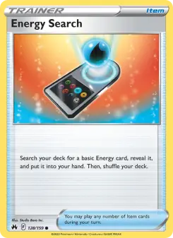 Pokémon-Karte Energy Search 128/159
