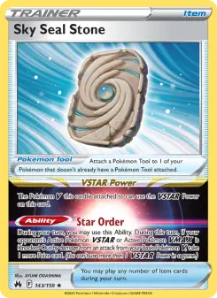 Pokémon-Karte Sky Seal Stone 143/159