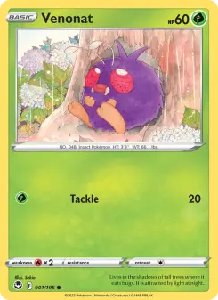 Pokémon-Karte Venonat 001/195
