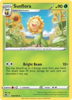 Pokémon-Karte Sunflora 006/195