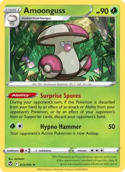 Pokémon-Karte Amoonguss 012/195