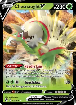 Pokémon-Karte Chesnaught V 015/195