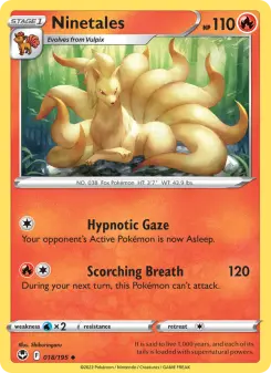 Pokémon-Karte Ninetales 018/195