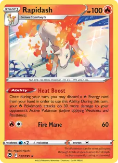 Pokémon-Karte Rapidash 022/195